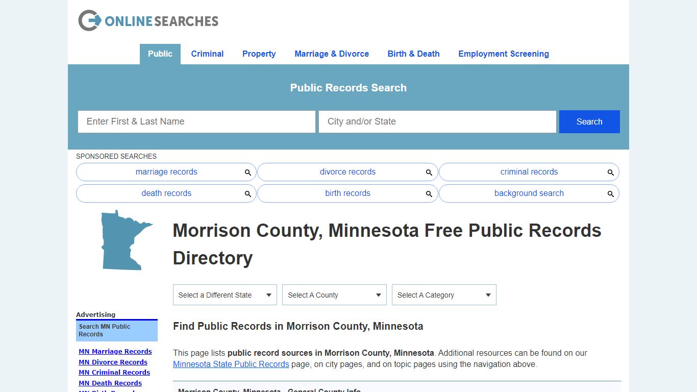 Morrison County, Minnesota Public Records Directory