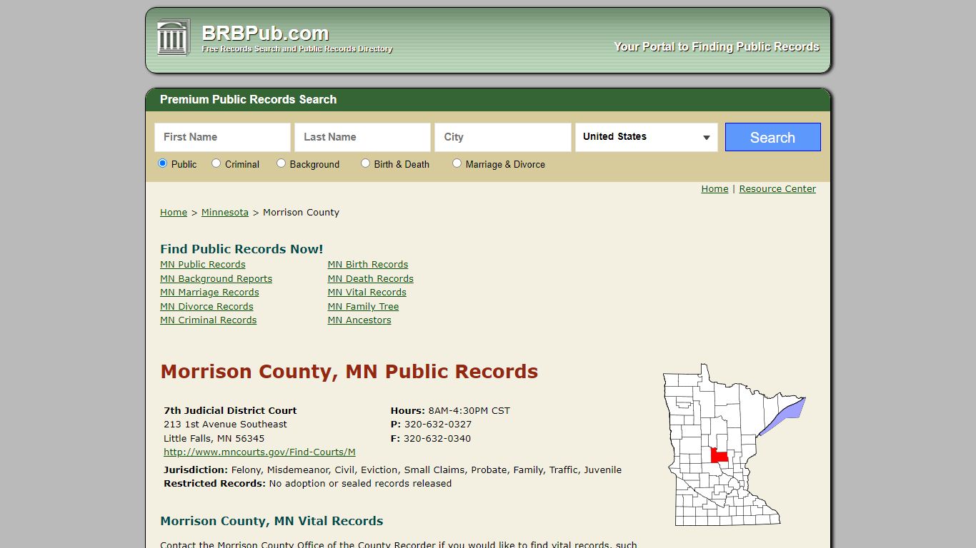 Morrison County Public Records | Search Minnesota Government Databases