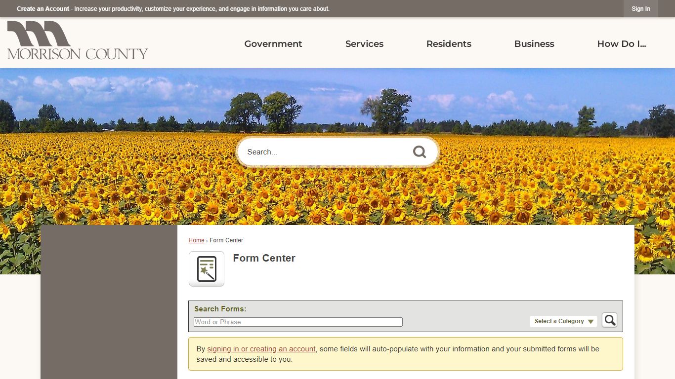 Form Center • Morrison County, MN • CivicEngage